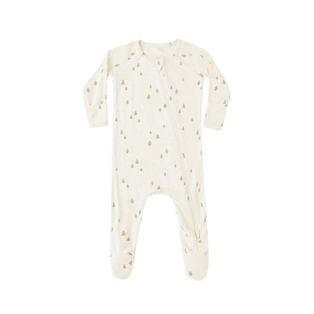 Quincy Mae Bamboo Zip Footie